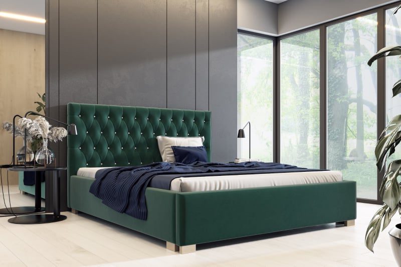 Łóżko tapicerowane LEO z pojemnikiem - obrazek 2