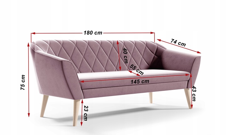Sofa trzyosobowa GINO - obrazek 7